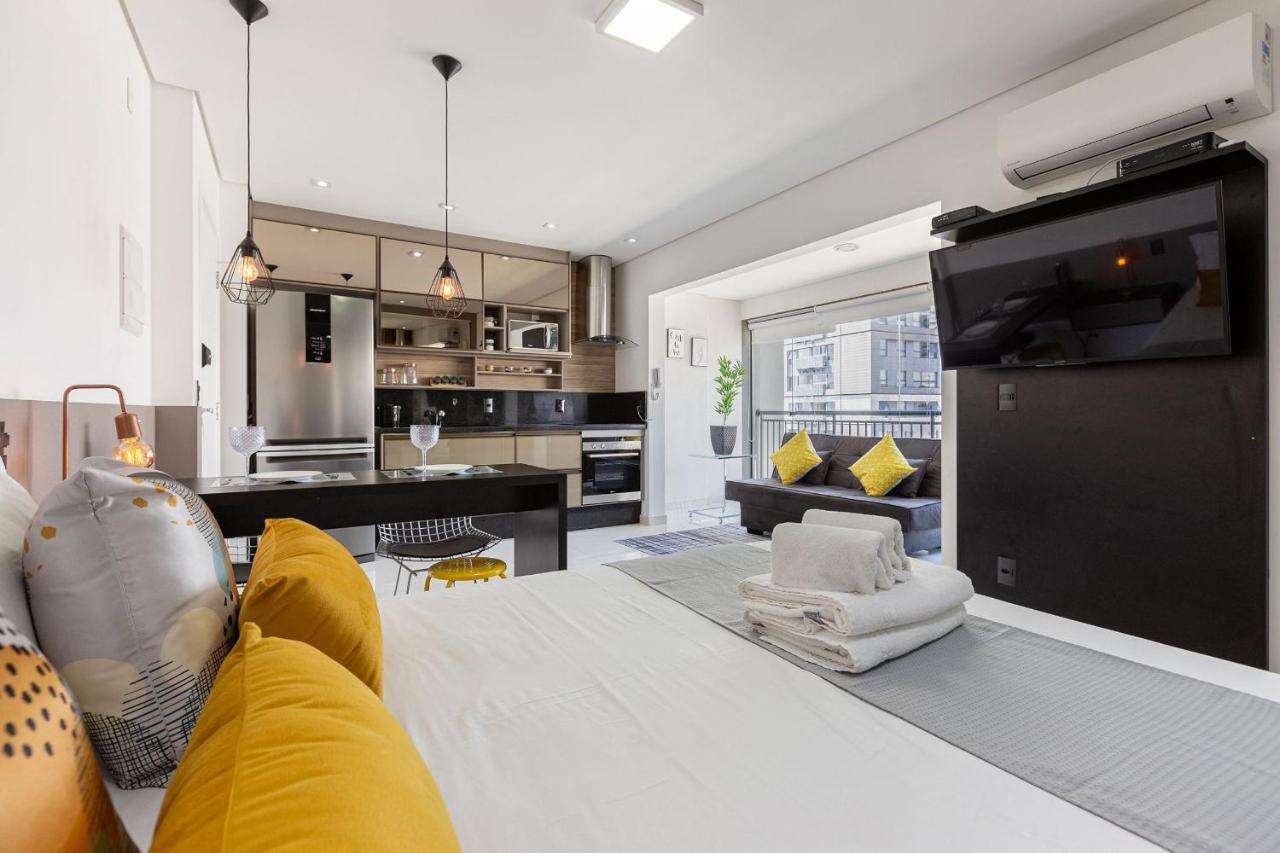 Easy Star - Studio Amplo E Confortavel No Campo Belo - Np01G Appartement São Paulo Buitenkant foto